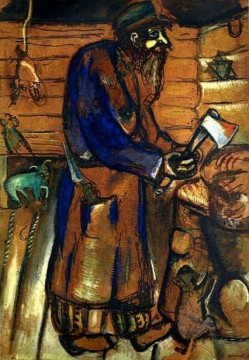 El viejo carnicero contemporáneo de Marc Chagall Pinturas al óleo